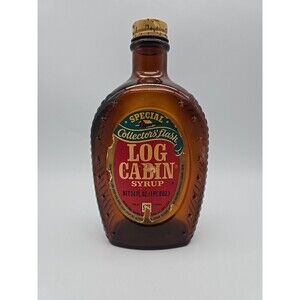 Vintage Log Cabin Special Collector's Flask Mount Rushmore